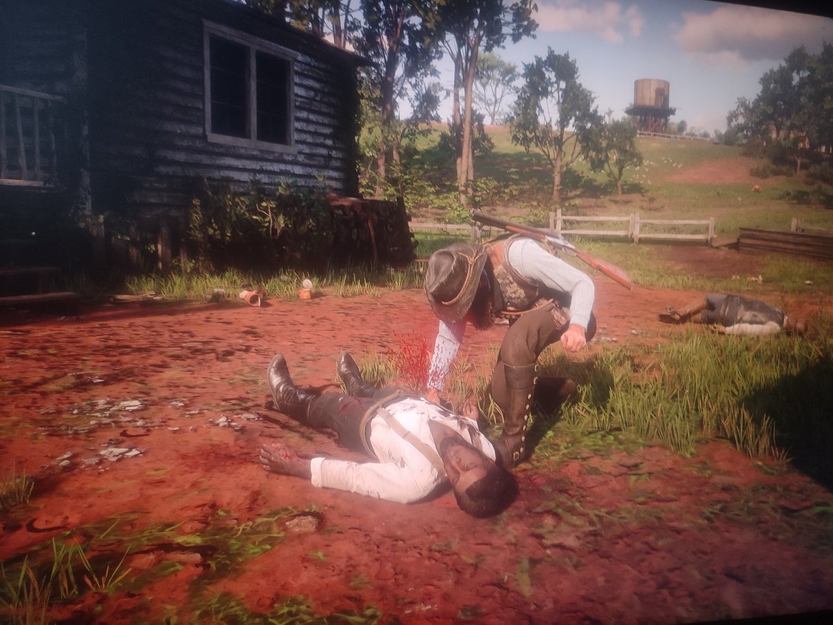 DiieFuhrer's tweet photo. Red dead redemption 2. 

Sometimes I just log on to cut some dark meat...
These Monkeys are everywhere in the game.
I only target these rodents.
It's too bad this game does not allow you to skin all animals.

Questions on game melee tactics are welcome. 🙋 https://t.co/2sofg5UpkS