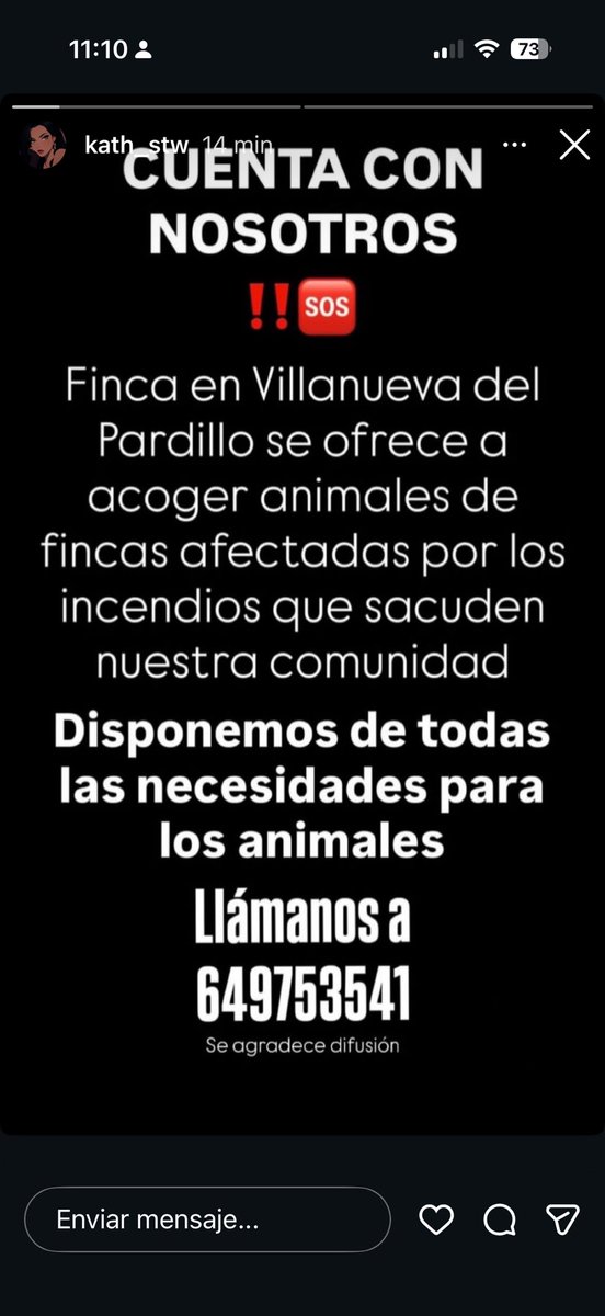 caoscontinuo's tweet photo. Hilo de voluntarios y de fincas donde dejar a los animales afectados por los incendios.
Si podéis ir añadiendo más en comentarios agradecida ❤️✨ https://t.co/cGaByqy9Sc