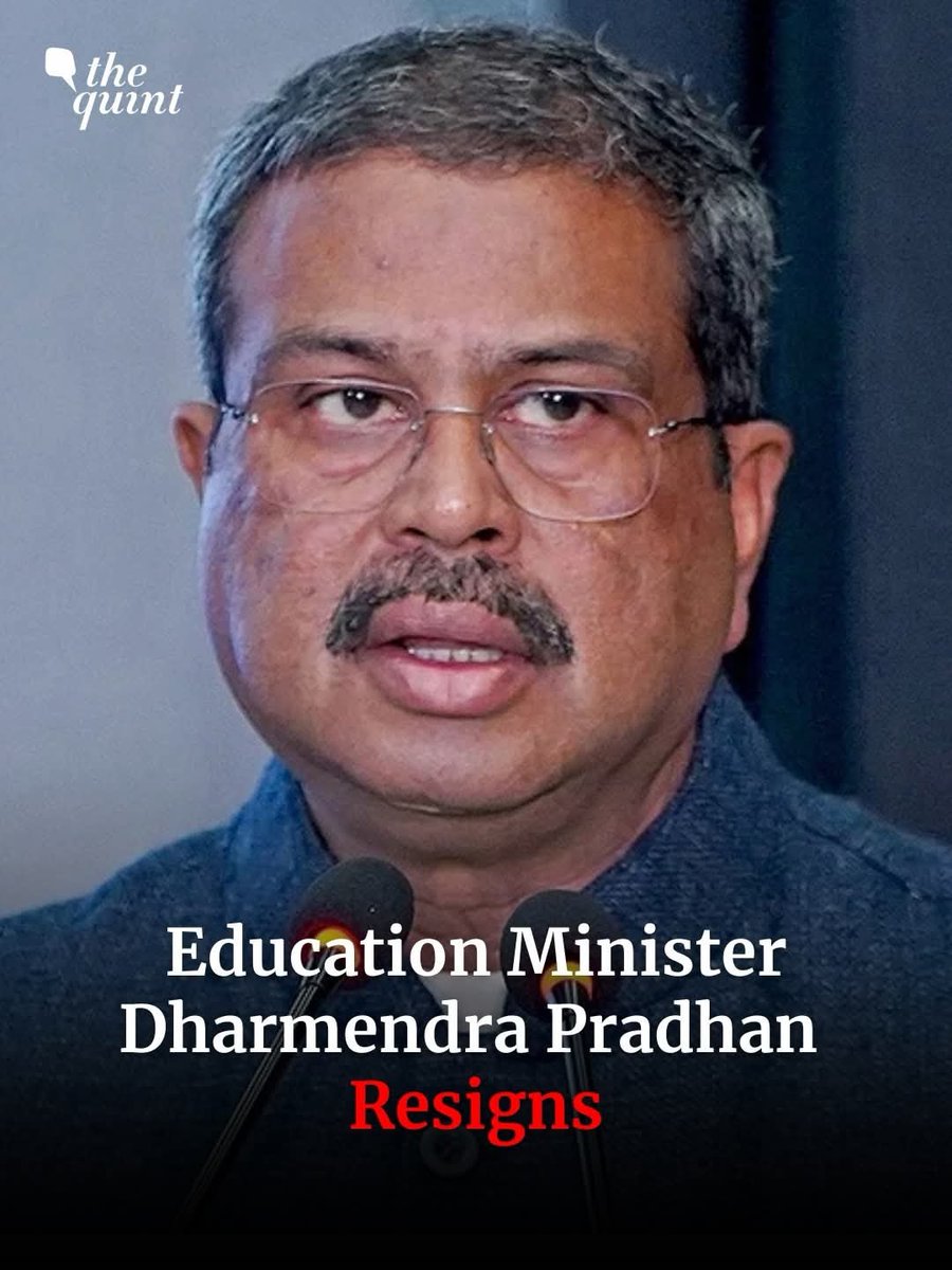 qasimmo4's tweet photo. Finally #DharmendraPradhan resign as a Education minister 

#CJP #NEETPROTEST #Modi #RahulGandhi https://t.co/9FieqREK8C
