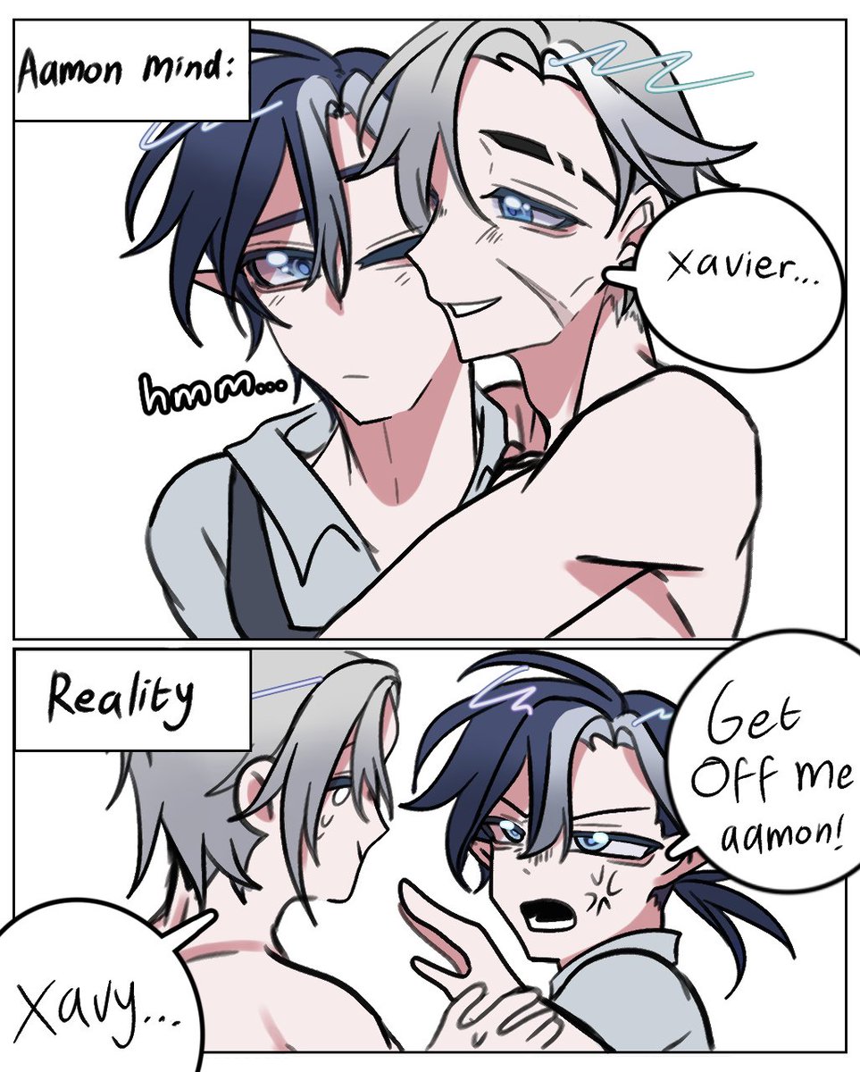 Akironkun's tweet photo. All aamon want a cuddle with his husband #monvier 

#mlbb #mlbbfanart https://t.co/bZUu3VCNvM