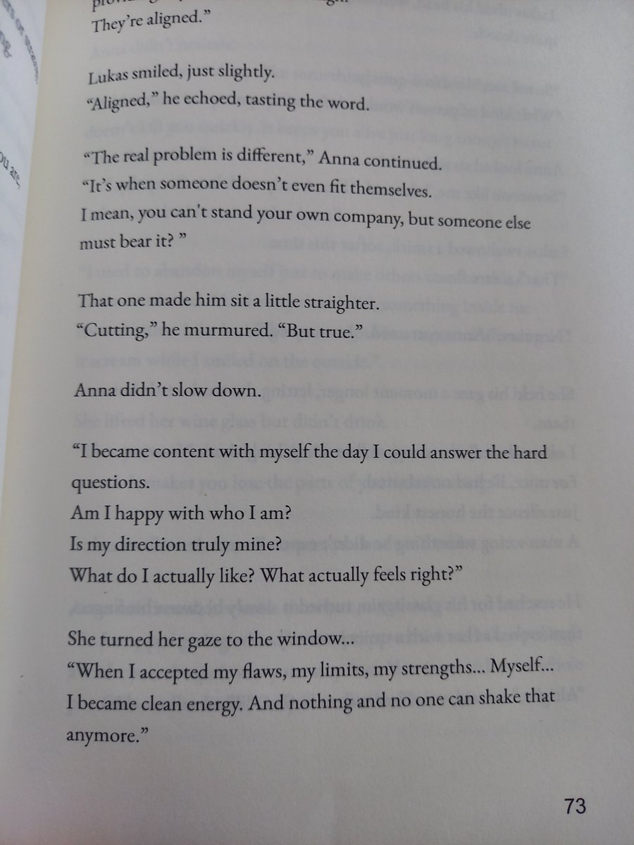 RestartedTrader's tweet photo. “The real problem is different,” Anna continued. 

“It’s when someone doesn’t even fit themselves. I mean, you can't stand your own company, but someone else must bear it? ”

A book stays.. A powerful one changes your life! You can find more in my pinned post.. https://t.co/0A9nbyKKCk