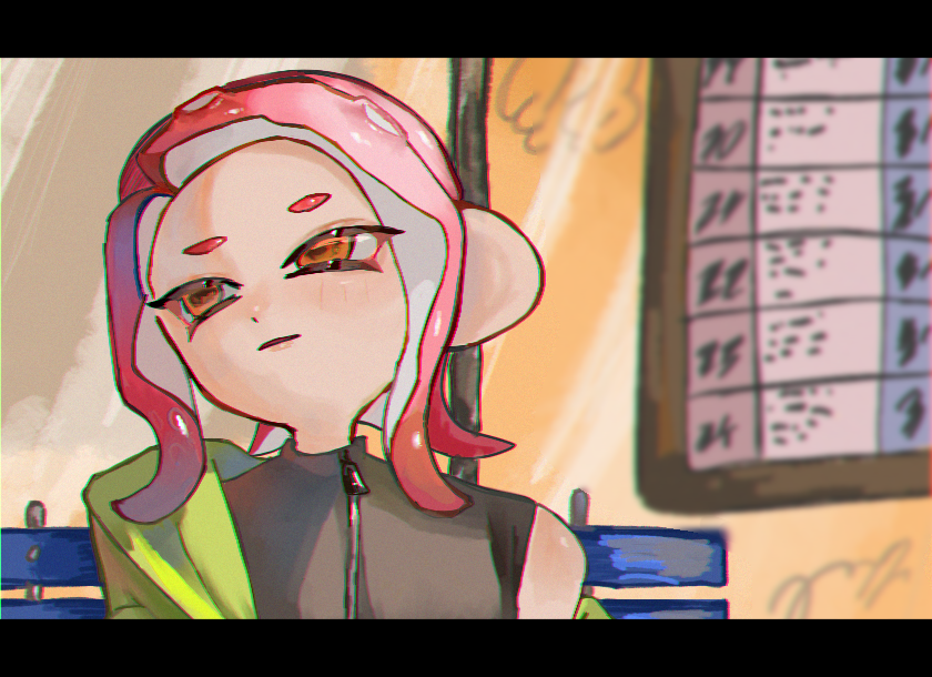 gluc0ses2's tweet photo. #Splatoon　🐙🚃 https://t.co/pftP02sJ7h