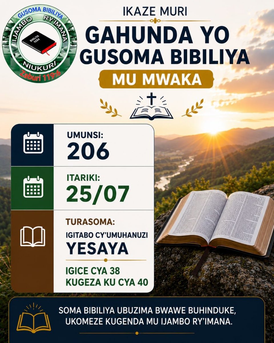 GusomaBibiliya's tweet photo. GUSOMA BIBILIYA 2026

1) Facebook: 
➡️(page): https://t.co/fMeUYJPJrq

➡️(group): https://t.co/oy7bA1mcji…

2) Telegram: https://t.co/L7Ds5G46Pv…

3) 
➡️WHATSAPP Chanel: https://t.co/ql4d5U7rOC…

4) WhatsApp Group: https://t.co/YhtQU28wro… https://t.co/uyqEPolKGX