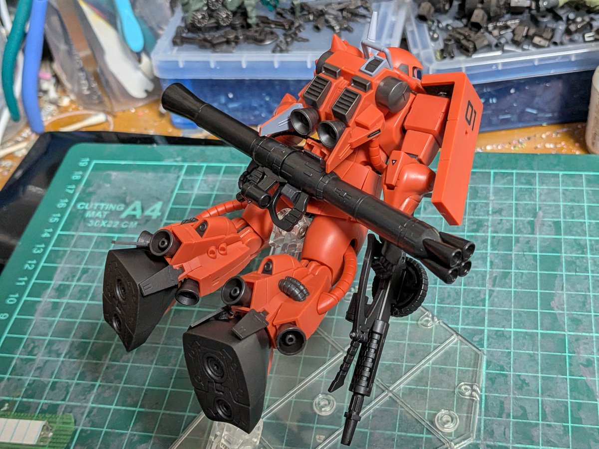 fffhrht31091's tweet photo. ロボット魂ver.ANIME
プロトタイプ高機動型ザクII

開封しましたのよ

試作機とかプロトタイプとかみんな好きよね

本当はもう少し淡い色なんだけどカメラの設定のせいか濃いめに写る件 https://t.co/VHzwcyp4iy