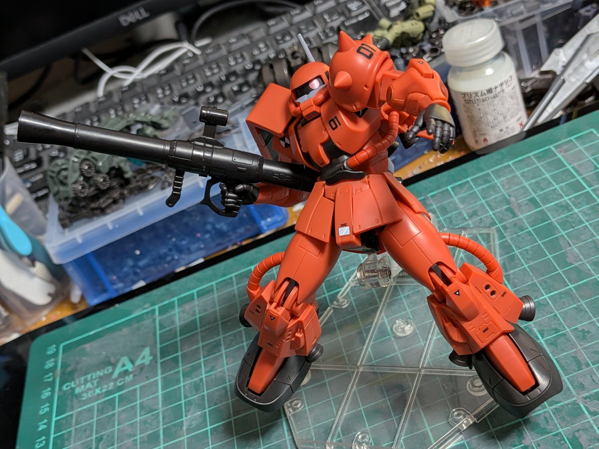 fffhrht31091's tweet photo. ロボット魂ver.ANIME
プロトタイプ高機動型ザクII

開封しましたのよ

試作機とかプロトタイプとかみんな好きよね

本当はもう少し淡い色なんだけどカメラの設定のせいか濃いめに写る件 https://t.co/VHzwcyp4iy