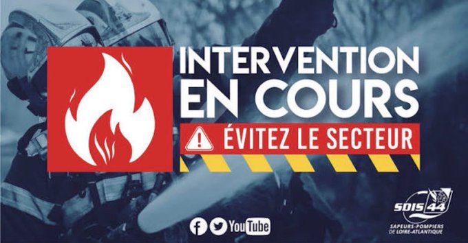 Prefet44's tweet photo. #Incendie | Un feu s’est déclaré dans le secteur de la tour  de Bretagne à #Nantes. L’intervention est en cours, merci de respecter le périmètre de sécurité. 
@SDIS44 @PoliceNat44 https://t.co/zbMevYYSU6