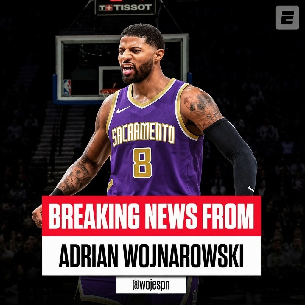 MuseAE5's tweet photo. BREAKING BLOCKBUSTER BUZZER BEATER: The Portland Trail Blazers are trading Paul George to the Sacramento Kings in exchange for Paolo Banchero, Robert Williams, and first round picks in 2024 and 2027 via Sacramento https://t.co/qnXrvhJhKO