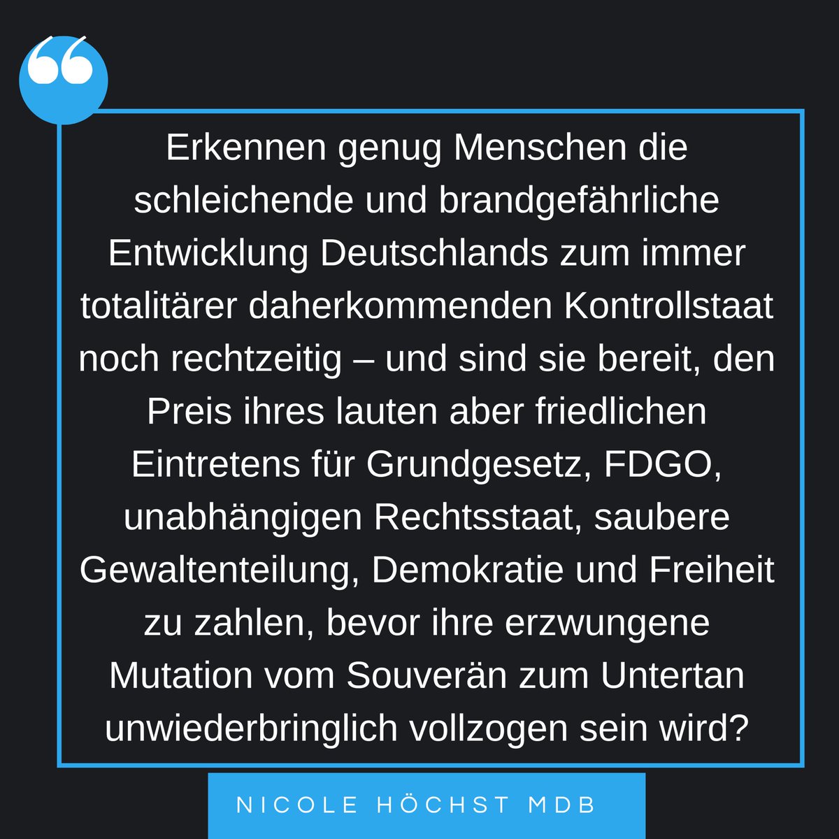Nicole Höchst, MdB tweet media