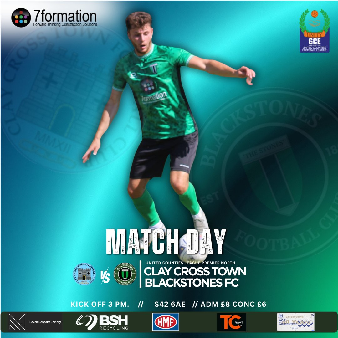 BlackstonesFC's tweet photo. 🟢⚫️FIRST DAY OF THE SEASON MATCH DAY!⚫️🟢

Here we go! It will make us as happy as can be, down in the dumps and frustrated at points but the great thing is we still love it! THE SEASON STARTS TODAY!

Join us at @claycrosstownfc today.

@utdcos @LincsOLSport @NonLeagueCrowd https://t.co/w7K5dOiPPs