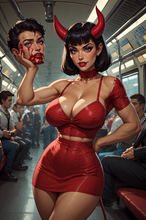 timeecon's tweet photo. QT with your extreme Bob Hair Style art (he wouldn't give up his seat) https://t.co/JOlfvPAHAF