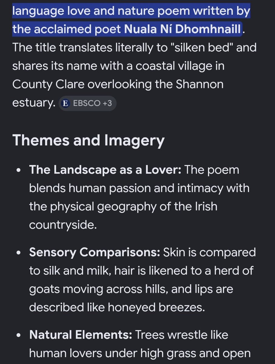 mylastsatoshi's tweet photo. Leaba Shíoda - Silken Bed
#LeabaShíoda #Labasheeda #Clare #NualaNíDhomhnaill
#IrishPoetry https://t.co/GOguUouZGV