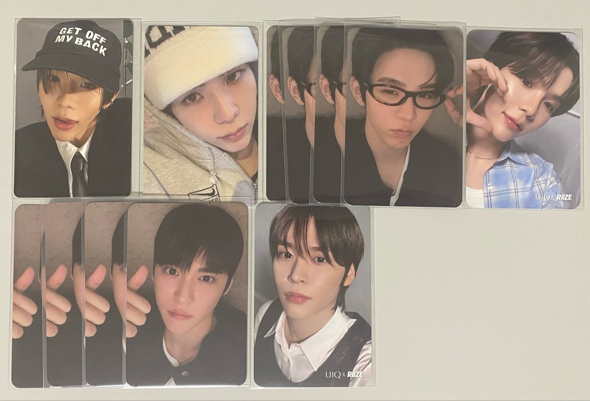 p0302wbn's tweet photo. RIIZE トレカ 買取 譲渡

手元にあるもの整理したく、画像のものお譲り先探しております。
買取いただける方いましたら、お気軽にdmよりご連絡ください(  ᴗ ᴗ)⁾⁾

*郵送のみ(送料別途)、銀行振込のみ https://t.co/y08UiocVxz