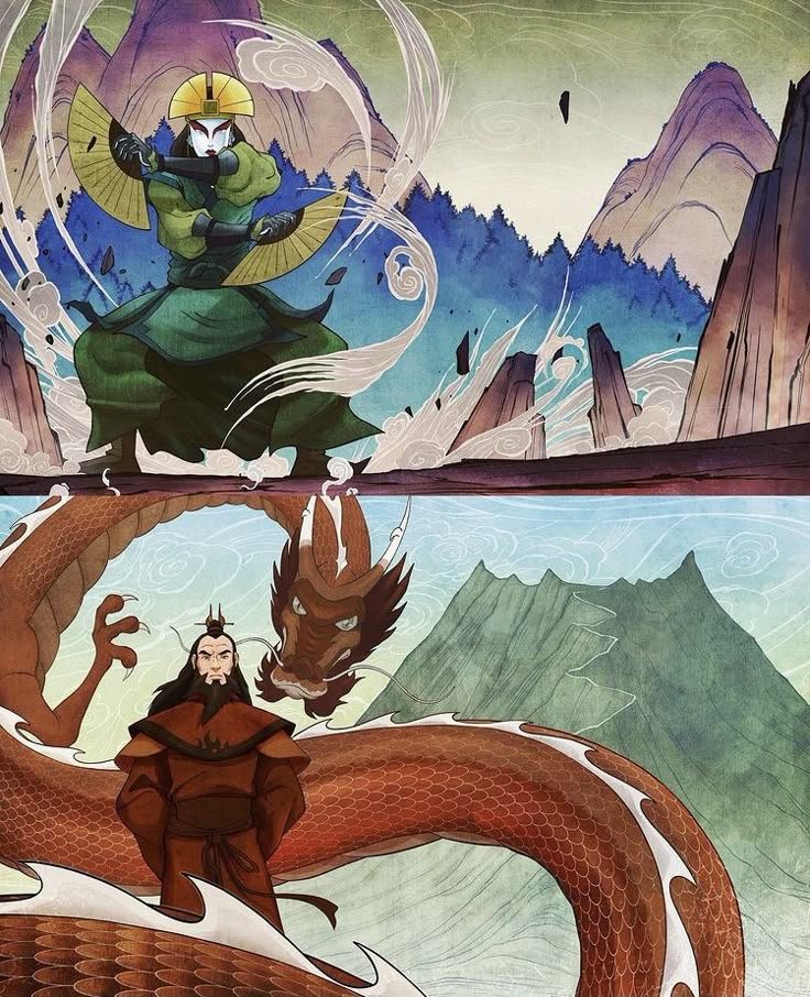 FVR5hve's tweet photo. Why is it that avatar kyoshi doesn't have a animal guide in the avater universe 🤔 https://t.co/L980fJAoUw