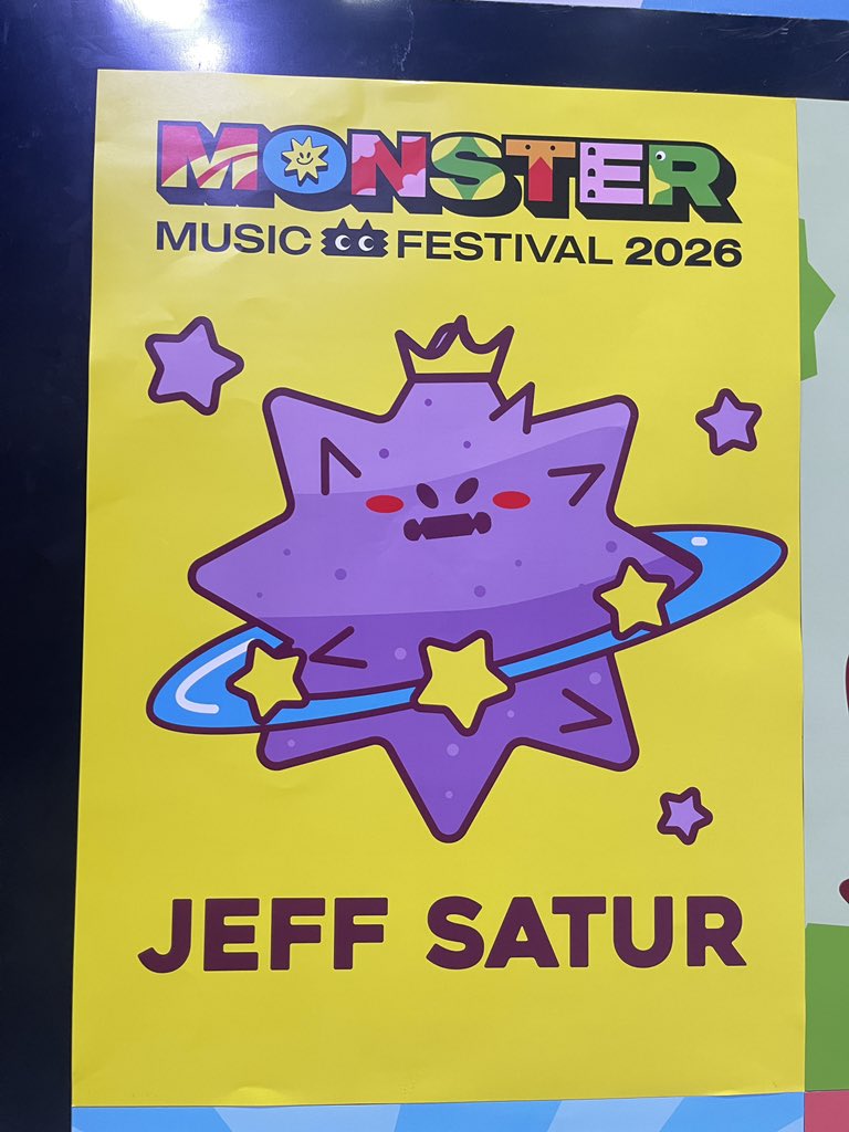 kaewbaNTJ's tweet photo. ดาวเสาร์อ้วม น่ารักมากก🪐💜

#JeffSatur
#MonsterMusicFestival #MonsterMusicFestival2026 https://t.co/3e1qqXYcXP