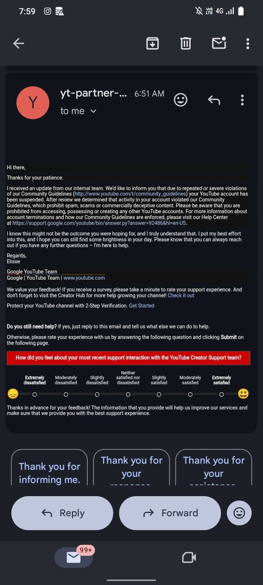 Punit824747's tweet photo. Hi @TeamYouTube there is any possibility of a final review or a second chance, I would be deeply grateful. If my channel is restored, I will strictly follow all YouTube policies going forward and ensure my content fully complies with the Community Guidelines and Terms of Service https://t.co/tNIFH41A5N
