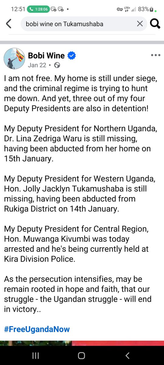 JacklynJolly1's tweet photo. Supporting @NUP_Ug has its own price to pay. Ever since I publicly declared my support in 2020, Abductions have become my new normal. 1st in Makenke Military barracks 10th Jan 2021 Thru Court Martial, to BASEMENT on 14th Jan 2026 thru Remand  Ndorwa Women's prison 6th Feb 2026 https://t.co/lPGb3O3ooi