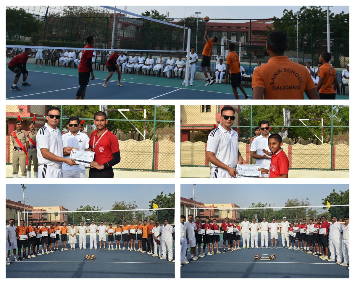 ssbjam11's tweet photo. Inter House Volleyball Championship 2026–27 was held from 13-17 July 2026 on the newly constructed synthetic volleyball court.
Results:
🏆 Champion: Shivaji House
🥈 Runner-up: Sardar Patel House
🌟 Best Emerging Player: Cdt Om Faldu
🏐 Best Player of the Tournament: Cdt Jairaj https://t.co/BVedrhXKJi