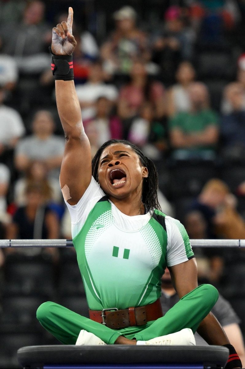 IgboHistoFacts's tweet photo. 🏅 Esther Nworgu wins Nigeria's first gold medal in para powerlifting at the 2026 Commonwealth Games in Scotland. Her reaction says it all. https://t.co/3RaY27JhZA