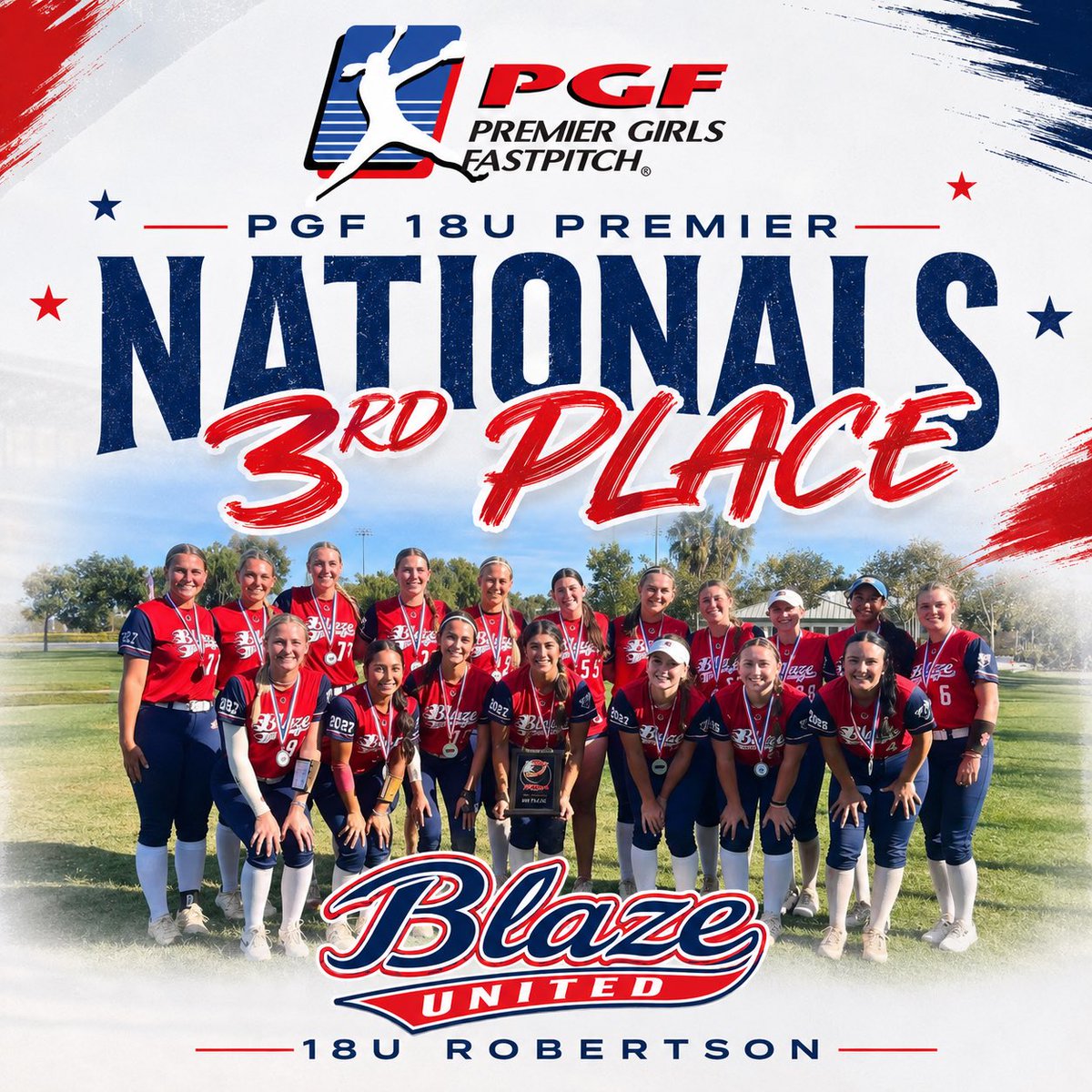 blazeunited18's tweet photo. 🏝️PGF Nationals
🥎72 teams
☀️6 days of games
➡️11-2 record
🥉3rd place overall in the Premier Bracket https://t.co/68NtpU7PY9