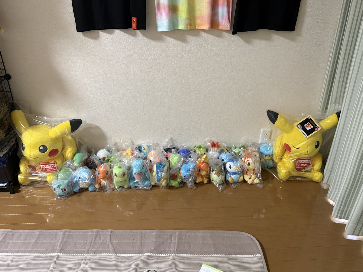 wooper0830's tweet photo. ポケモン一番くじでぬいぐるみ飽和状態 https://t.co/EgWE6Sw60V