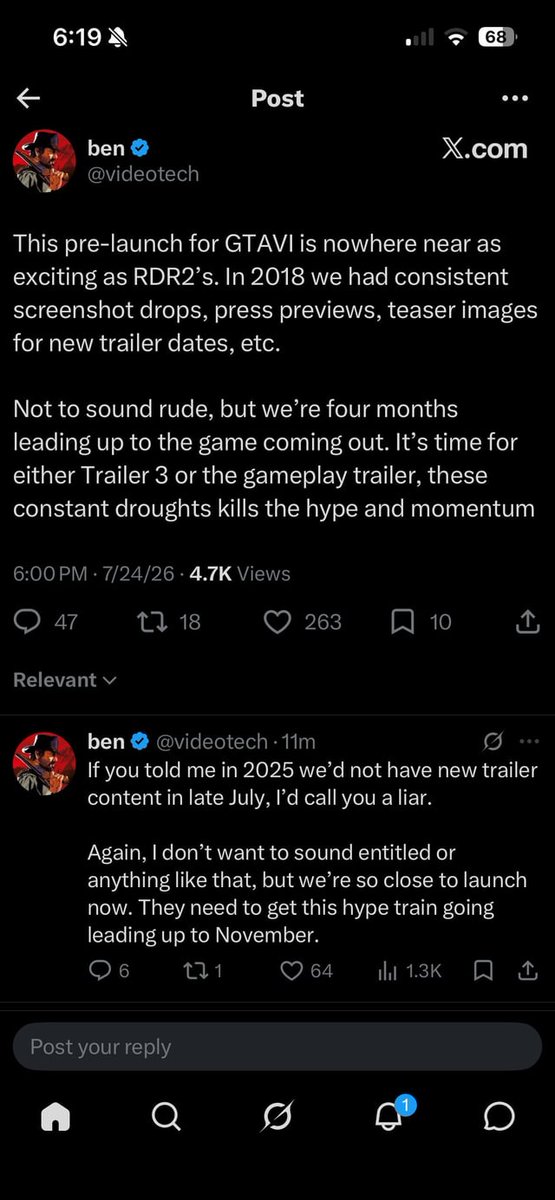 official_IG_X's tweet photo. You know the lead up is bad when the top rockstar fanboys are now fed up with the silence https://t.co/cdf1WxdM1H