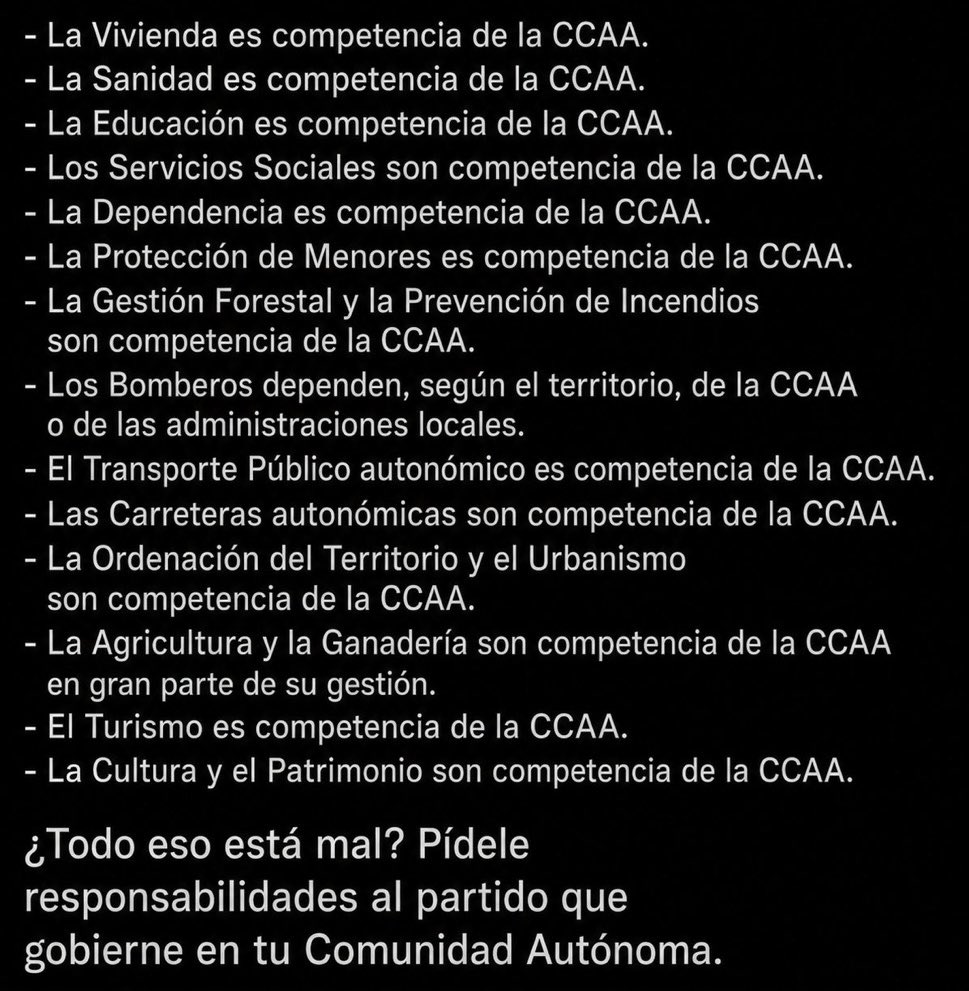 bedia11033208's tweet photo. @vox_es GRAN MENTIRA DE @vox_es Y LO SABEN!!
Deberíais conocer hasta dónde llegan las competencias de las CCAA ya que coogobernáis unas cuantas! https://t.co/OuIIAhQJUP