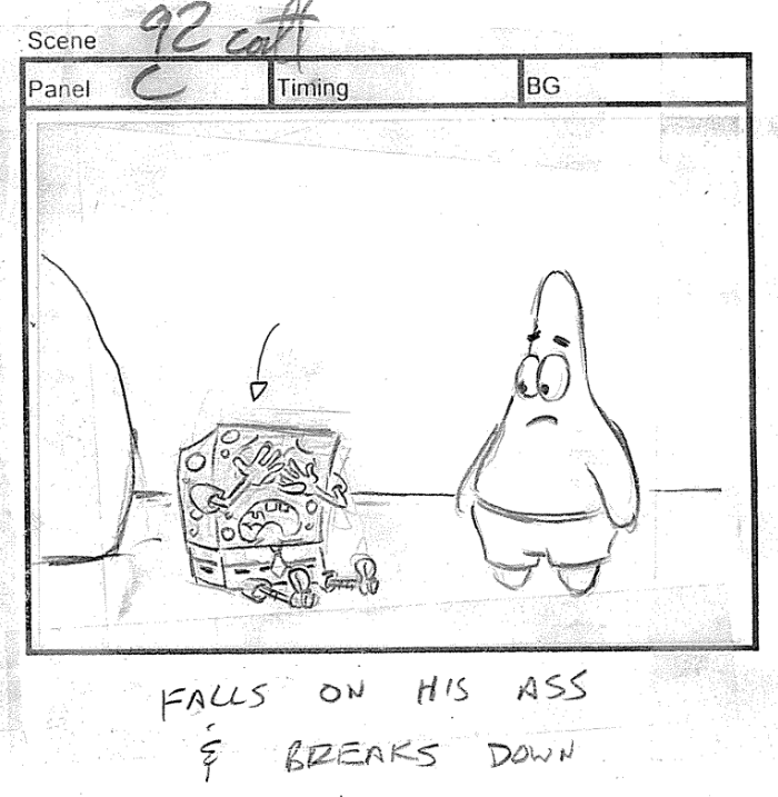 ArtofSpongeBob2's tweet photo. A drawing from "Missing Identity." https://t.co/qfzJmEuyyy