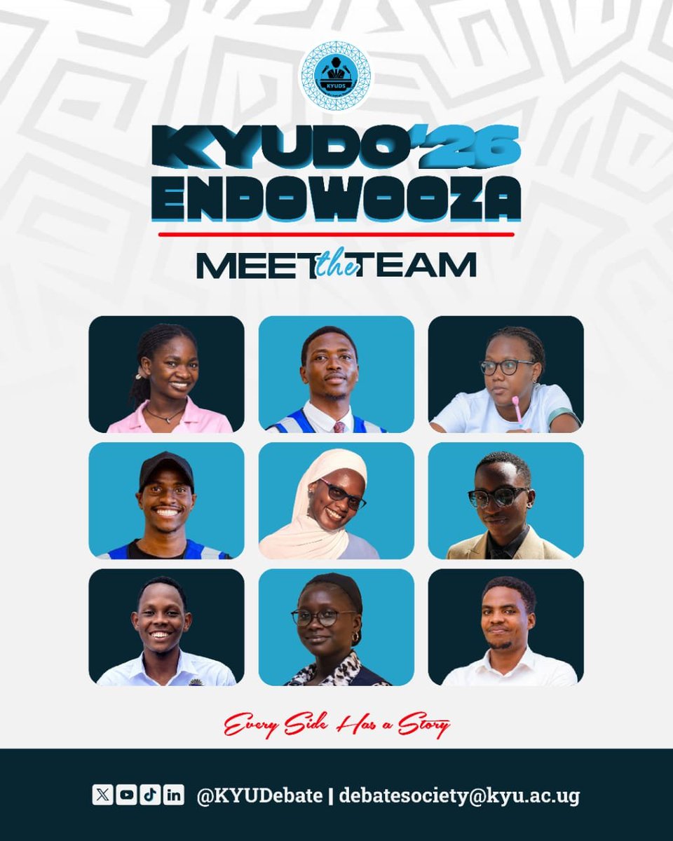 KYUDebate's tweet photo. The Ennead are now aligned.

Nine leaders. One vision. One standard of excellence.

The KYUDO'26 Organising Committee is ready.

Every Side Has A Story.

#KYUDS26 #KYUDO26 #MeetTheTeam #Endowooza https://t.co/VRbzYazwQw