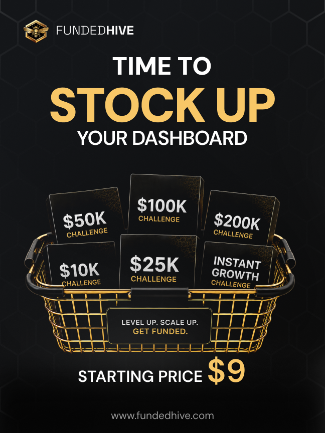FundedHive's tweet photo. 🛒 Time to stock up your dashboard with FundedHive.

🔥 Start from just $9 and unlock your next challenge with our current 30% OFF promotion using code DISCORD30K.

📈 More accounts, more opportunity, and one strong chance to level up your trading journey.

⏳ Don’t miss the momentum build your setup, scale your goals, and get funded with the Hive.
https://t.co/uisvb78bLJ