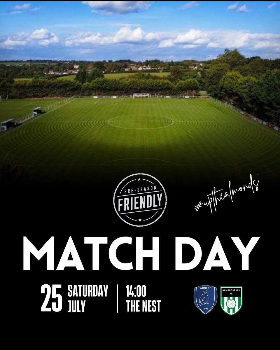 Almondsbury_FC's tweet photo. โฝ๏ธ | ๐๐๐ ๐๐๐๐๐๐ ๐๐๐๐๐ ๐๐๐ ๐ขโช๏ธ
A trip along the ring road for our penultimate pre-season friendly. @wickowls the hosts on another sunny day!
#upthealmonds https://t.co/J0K2aaFSG1