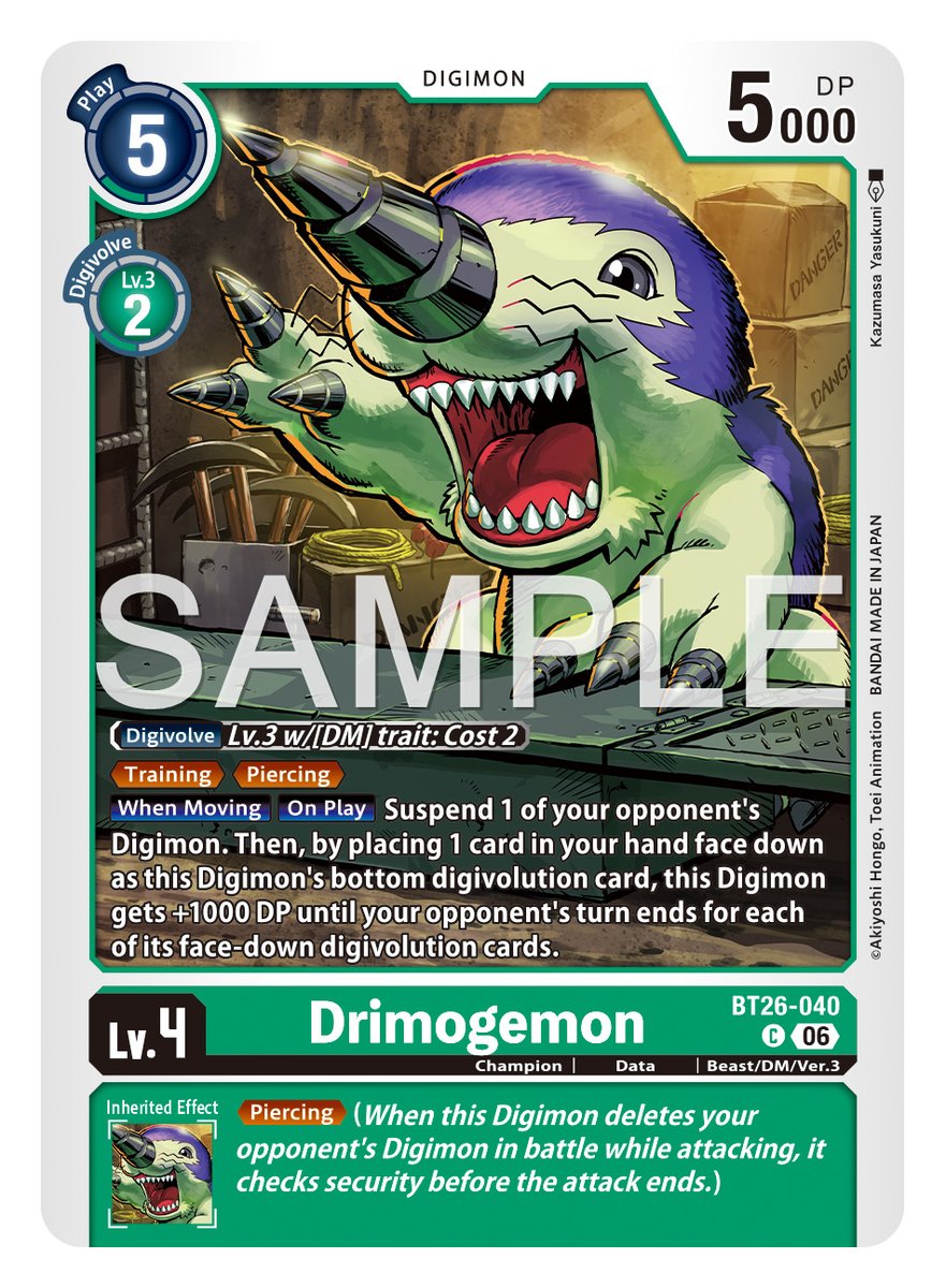 digimon_tcg_EN's tweet photo. [REVEALS]

Hello Digimon Tamers! 
Today’s cards are [BT26-040 Drimogemon] and [BT26-055 Giromon]!

BOOSTER TIMELESS BONDS [BT-26] 
Pre-Release Aug 28, 2026! In stores Sep 4, 2026!
https://t.co/7JW4VEhWkU
#DigimonCardGame https://t.co/FmxxwwmrAS