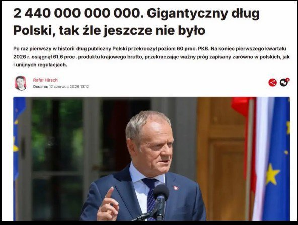 zmok_pl's tweet photo. Naród można podbić i zniewolić na dwa sposoby.
Mieczem lub zadłużeniem. https://t.co/AUZImSJ2RQ