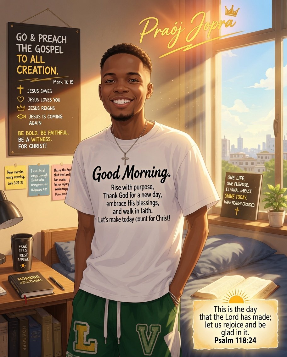 P_Jopra's tweet photo. A new morning always feels like a brand new day, and it keeps remembering us to keep pushing and keep hoping and be faithful ⚡.
Good morning everyone .

#praojjopra
Growing in Christ. Living with Purpose. Creating with Excellence. https://t.co/pE6oTXLVH4