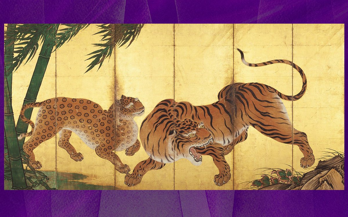 MUNIJapanStudio's tweet photo. Feel the quiet majesty and dynamic power of Kano Sanraku’s tiger screen. ➔ https://t.co/4C90XxbND1

#JapaneseArt #Ukiyoe #tigerArt #KanoSchool https://t.co/fKmpsUWZZN