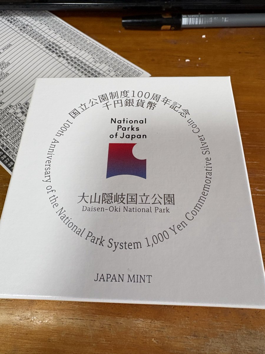 kanawa0809's tweet photo. 大山隠岐国立公園と吉野熊野国立公園の銀貨が届きました。😊 https://t.co/Y5s4wx8kYz