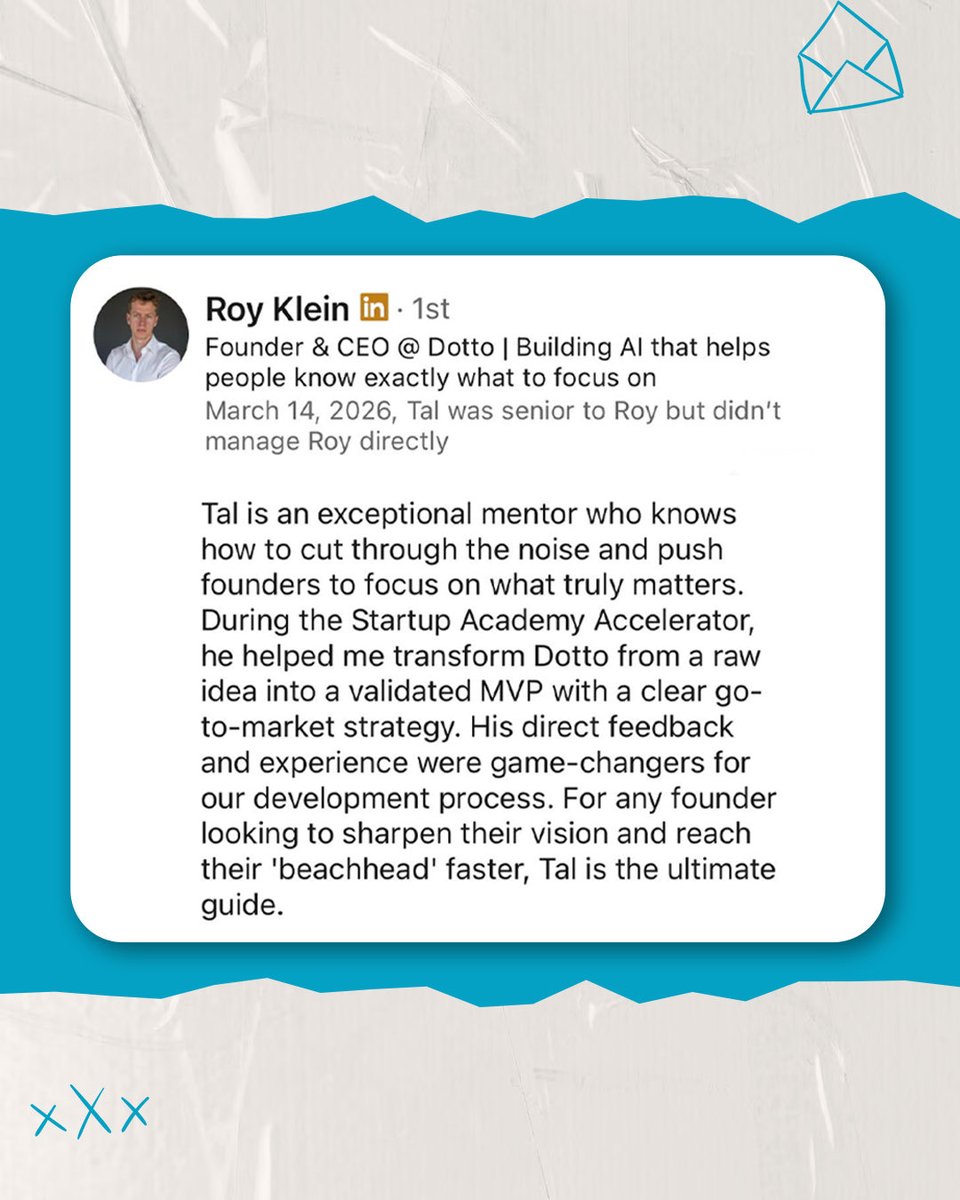 TalCatran's tweet photo. Every startup founder has unique challenges, but one thing remains the same: real growth comes from the right strategy and partnership.

Swipe through to see what founders and business leaders have shared about working with Tal Catran.

Trust is earned. Results prove it. https://t.co/88GzUWiitp