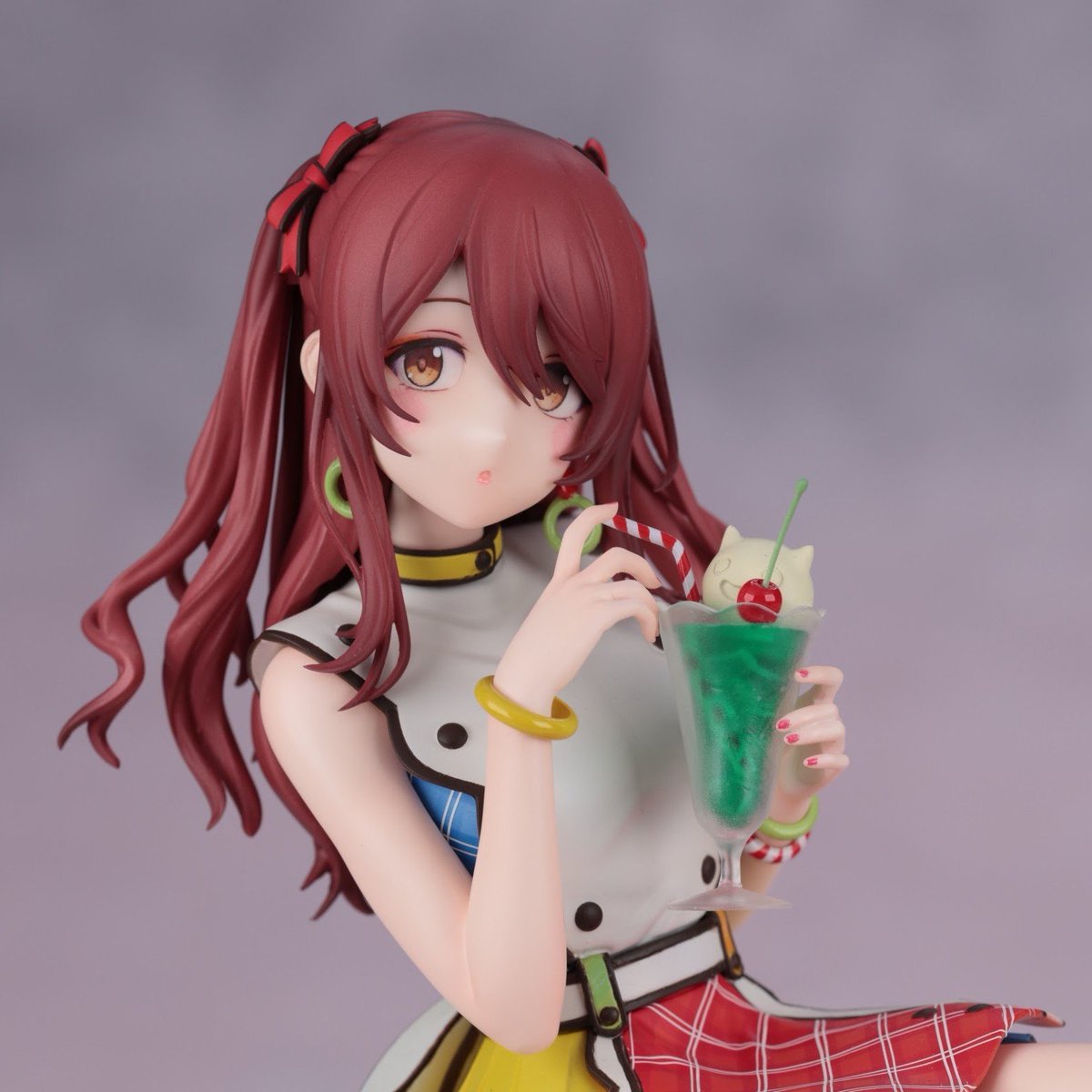 you52tk's tweet photo. THE IDOLM@STER SHINY COLORS
大崎 甜花　U♡DOLL フェス衣装Ver.

原型:扇様(@2222suzuc )

め〜〜っちゃかわいい造形の甜花ちゃんです👌👌👌
26年冬のWFでお迎えしました。
お顔は たりラ のメイクを参考にアイペしてみました✌️

1/3
#ガレージキット
#シャニマス https://t.co/qJ4xNsUFWC