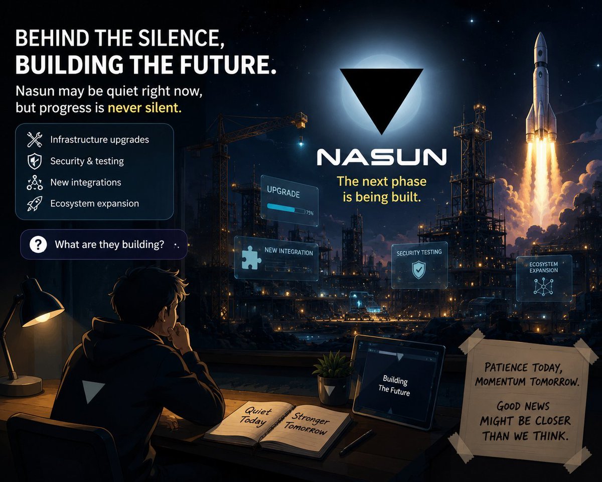 VJBillionz1's tweet photo. The biggest upgrades are often built behind the scenes before they're announced. While regular communication keeps the community confident, real progress takes time. Hopefully, @Nasun_io is using this quiet period to build something that will be worth the wait. 🚀💚
#Nasun #Web3 https://t.co/cpjNVbgdI3