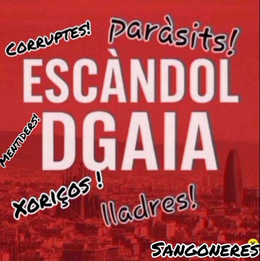 perepunyetes94's tweet photo. @joan90plana De veritat demanes investigar? Tu!, que ets d'ERC?
Els de la DGAIA! els de ninots penjats pel coll als ponts!, els dels cartells denigrant malalts!, els de pagaments a pinxos!, els d'empreses en B!, els qui doneu suport al Govern corrupte del PSOE!

Calla la bruta boca, porcot! https://t.co/J3kHNeywCG