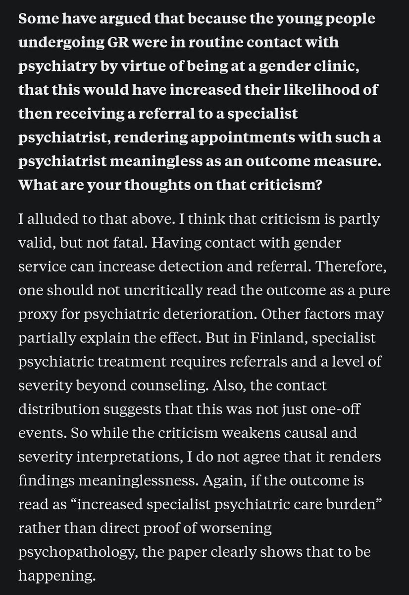 tyckersaker's tweet photo. @AgnesWold @idoesnot Han verkar uttrycka att den kritiken försvagar tolkningar om orsak och allvarlighetsgrad. Studien, enligt hans åsikt, bevisar inte att den psykiatriska hälsan försämras. Vad får dig att vara så säker? https://t.co/PAG0kKija0