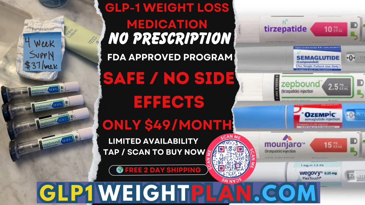 GLP1WEIGHTPLAN's tweet photo. 🌐 https://t.co/lqtXJrdlFg
✅ Stop The Food Noise
📋 Provider-Led Process Explained
💉 Delivered To Your Door If Approved
💉 If Clinically Appropriate And Prescribed
👇 Tap The Bio Link To Take The Free Quiz Now
#virtualcare #caloriedeficit #newyearsresolution #glp1journey #portioncontrol #progressnotperfection #newyear #glp1weightloss #fitspo #fitnessjourney #steps #fatlossjourney #appetitecontrol #motivation #onlineclinic #strengthtraining #workoutmotivation #intermittentfasting #weightlosstips #onlinehealth #health #workout #protein #ozempic #medicalweightloss