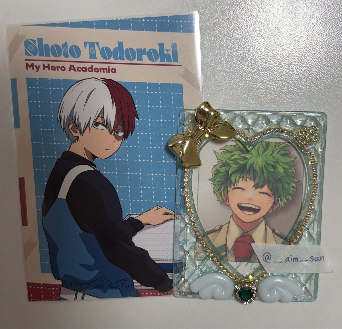 __aim__san's tweet photo. 【交換】東急ハンズ　僕のヒーローアカデミア　ヒロアカ　特典ポストカード

譲　轟

求　緑谷　

🤍都内手渡し交換
検索からお気軽にお声掛けください https://t.co/yA09GLzXKb