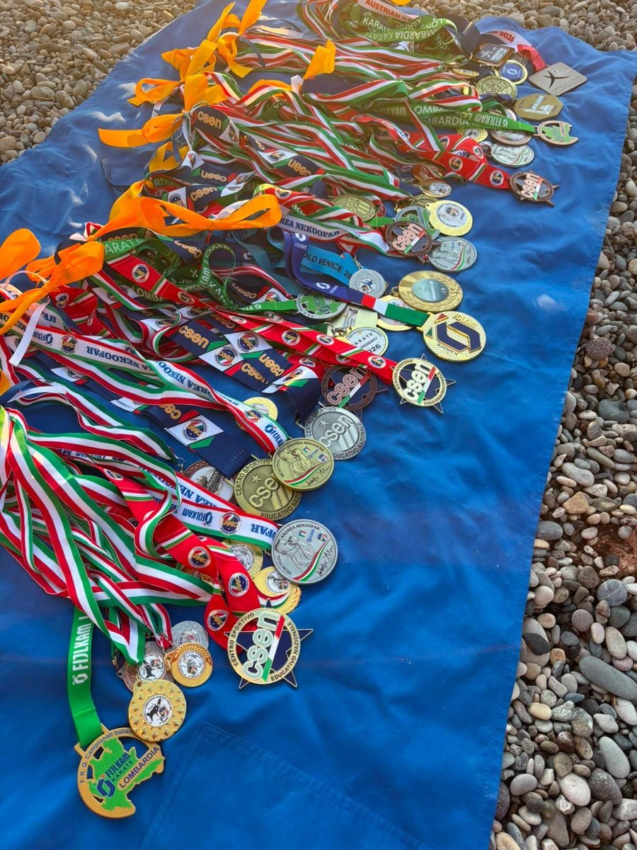 GardaKarateTeam's tweet photo. IL SUCCESSO È DI TUTTI! 💙🧡
Medals &amp; Pizza Party sul lago per chiudere una stagione indimenticabile! 🏅🍕
Dietro ogni vittoria c'è il lavoro di squadra, la fatica e il tifo di tutti.Grazie ragazzi, siete il nostro orgoglio! ❤️
Ready for the next season!
#gkt #agonisti https://t.co/rvYEEFTbR3