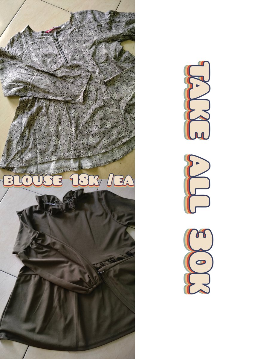 assyifla's tweet photo. CLEARANCE SALE ‼️ 
wts aab kemeja atasan blouse kaos 🍊 semarang jateng 
t. jual baju stripe formal putih polos motif longsleeve oversize fit body https://t.co/zf1166zZOt