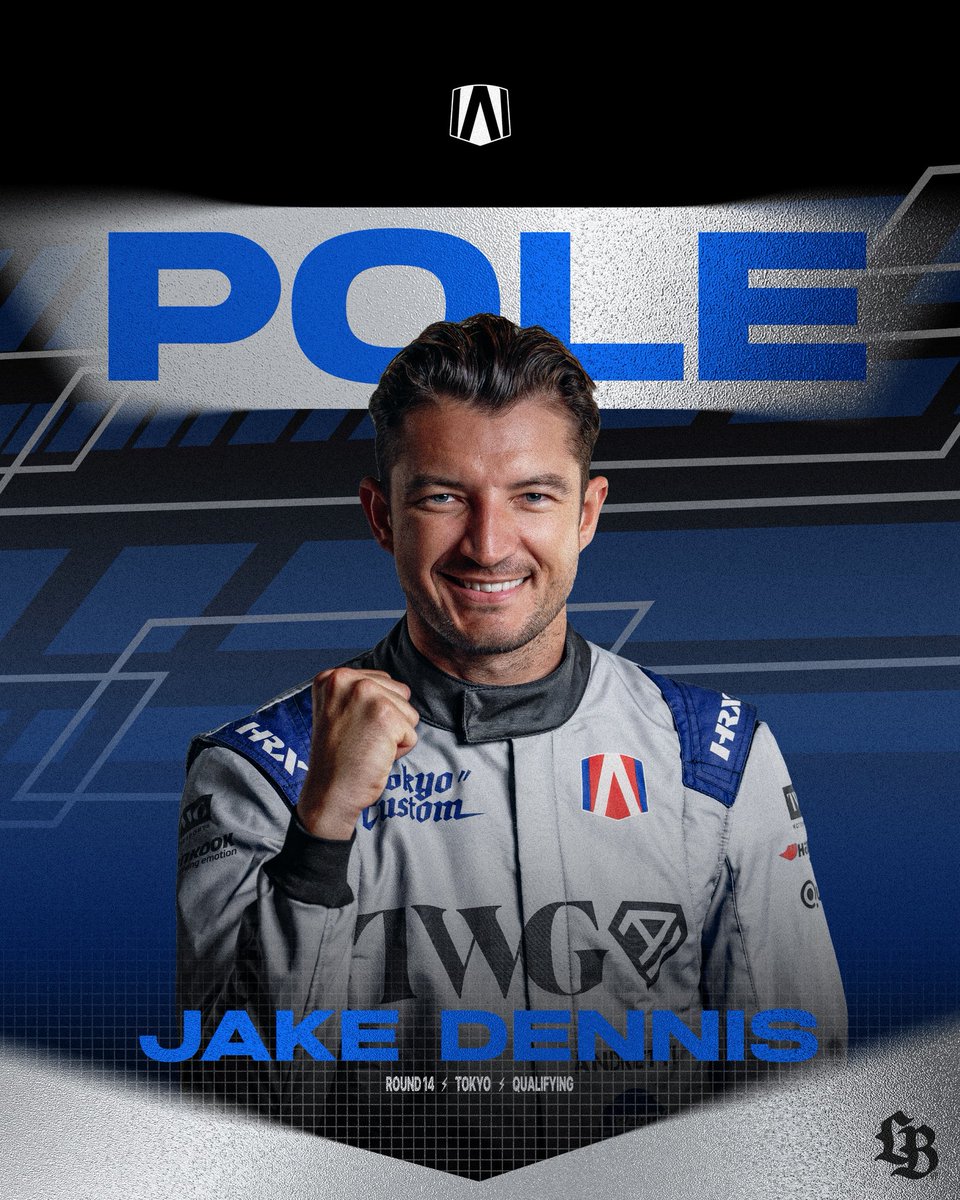 AndrettiFE's tweet photo. POLE IN TOKYO 🤩🇯🇵

What a lap from @JakeDennis19, he will start P1 under the lights https://t.co/w2WfUCeES4