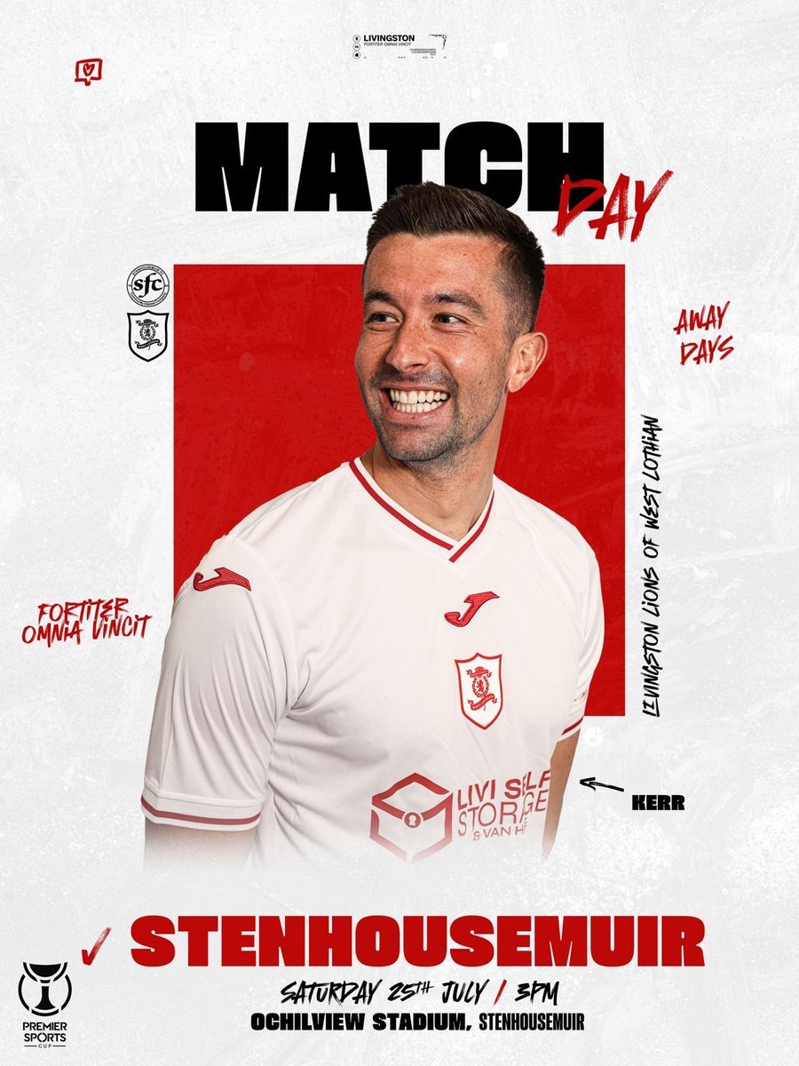 LiviFCOfficial's tweet photo. 💪🏻 𝐌𝐚𝐭𝐜𝐡 𝐃𝐚𝐲

We make the short trip to Stenhousemuir this afternoon as we conclude our Premier Sports Cup group stage matches.

Join us this afternoon for today’s Match of the Day!

See you soon 💛

🎟️ https://t.co/BD8oyqdXVB https://t.co/djxsyP5jFr