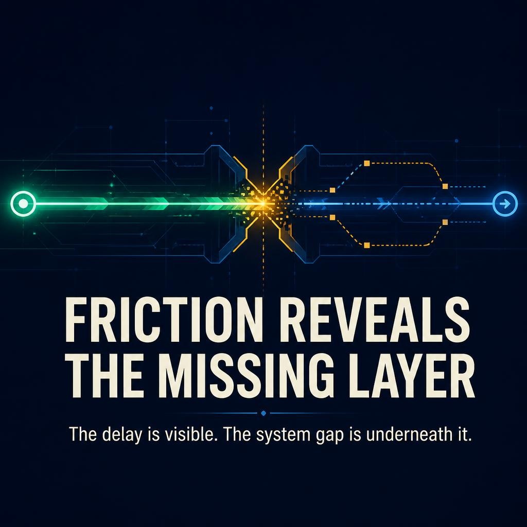 Andrea70571778's tweet photo. Friction is not only inconvenience.

Repeated checks, manual reconciliation and unclear ownership reveal where infrastructure is still incomplete.

The delay is visible. The system gap sits underneath it.

#MarketInfrastructure #Interoperability https://t.co/mugpjLCrHJ