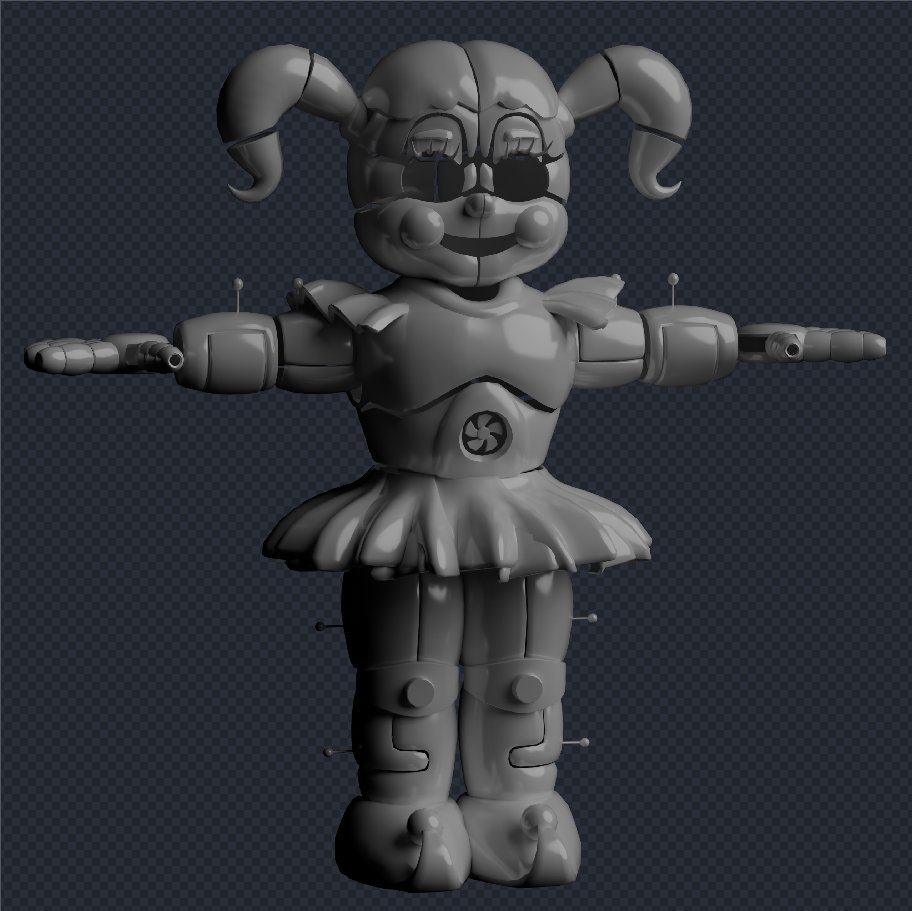 lumiere3dx's tweet photo. ✍️ Her suit's done and optimized~ 
#FNAF #blender3d https://t.co/N1ImYVGld9