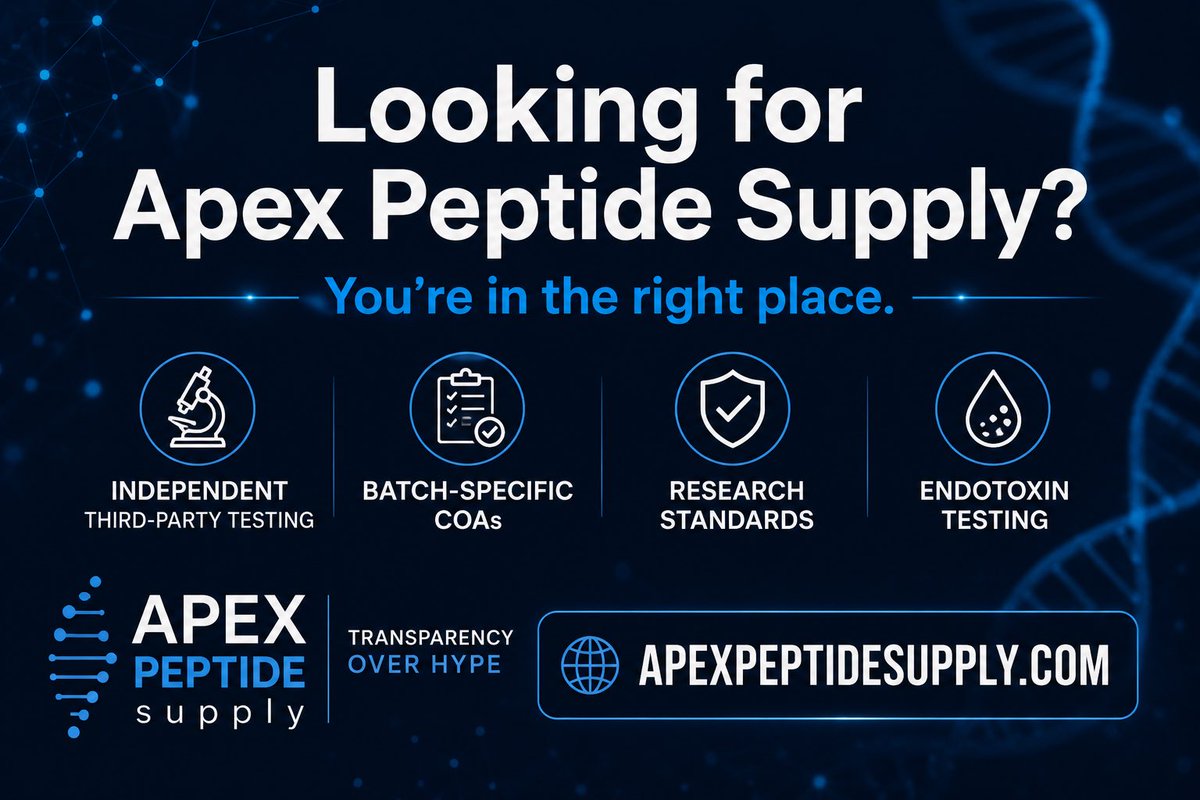 APEXPEPTIDESUPPLY tweet media