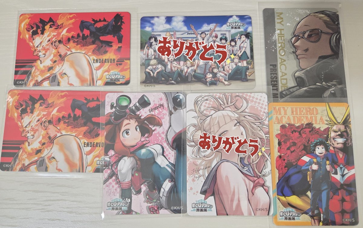 zcoookie's tweet photo. ヒロアカ 原画展 交換 譲渡
パブミラー風 アクリルステッカー
マグネット メモリアルコレクション
入場特典 ステータスカード お守りステッカー

譲)   1-5枚
麗日 お茶子 飯田 梅雨 八百万 芦戸 耳郎 常闇 轟 焦凍 心操 相澤 エンデヴァー 山田 マイク ホークス オールマイト
トガヒミコ

⇒続 https://t.co/8m4u93Gha0